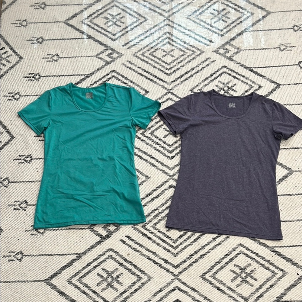 32 Degrees Green and purple Fitted T-Shirts